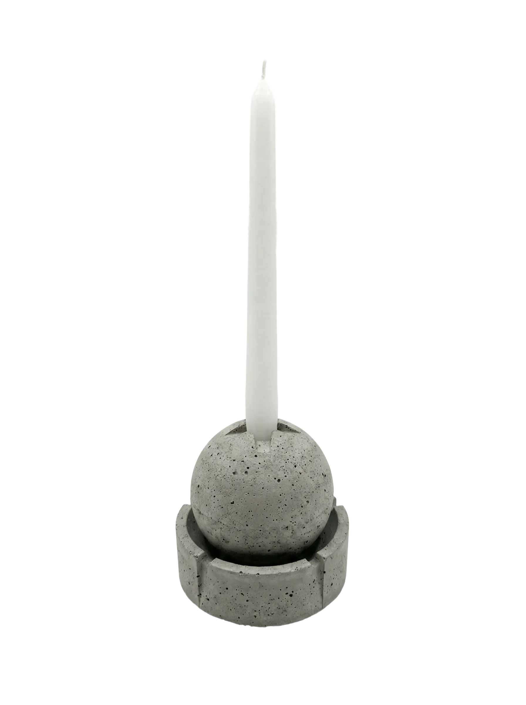 With candle